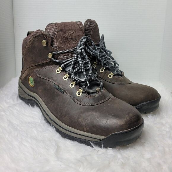 Timberland Other - Timberland White Ledge Mens Size 13 Mid Waterproof Ankle Boots Brown Leather